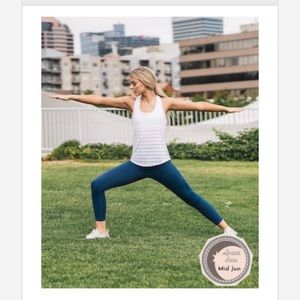 White Zyia workout top